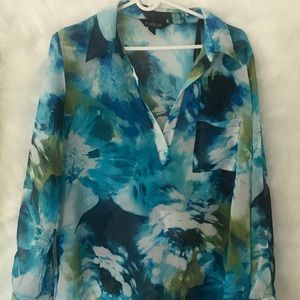 Long Sleeve see through Blouse